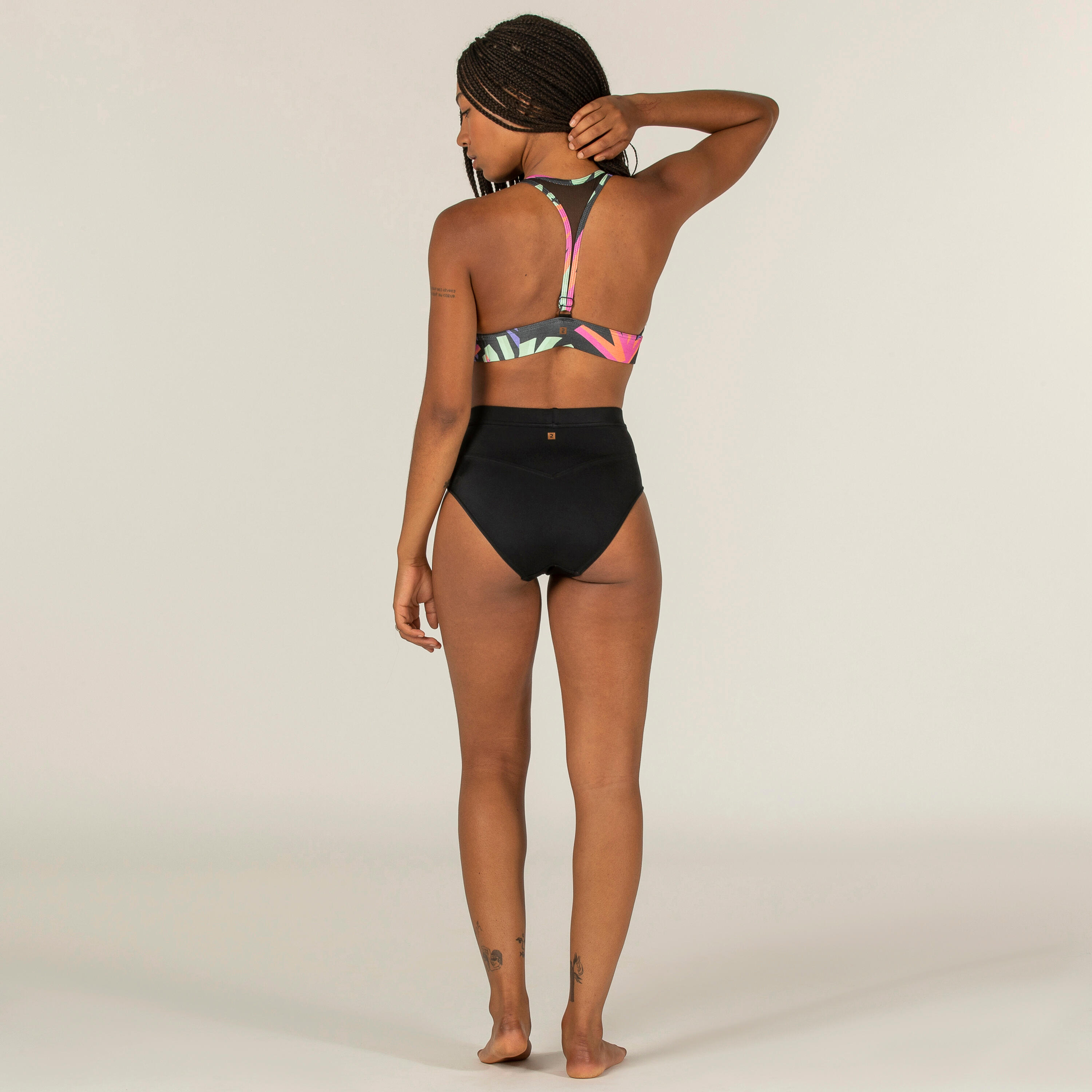 WOMEN'S SURFING SWIMSUIT CROP TOP WITH ADJUSTABLE BACK ISA HAWAII 7/21