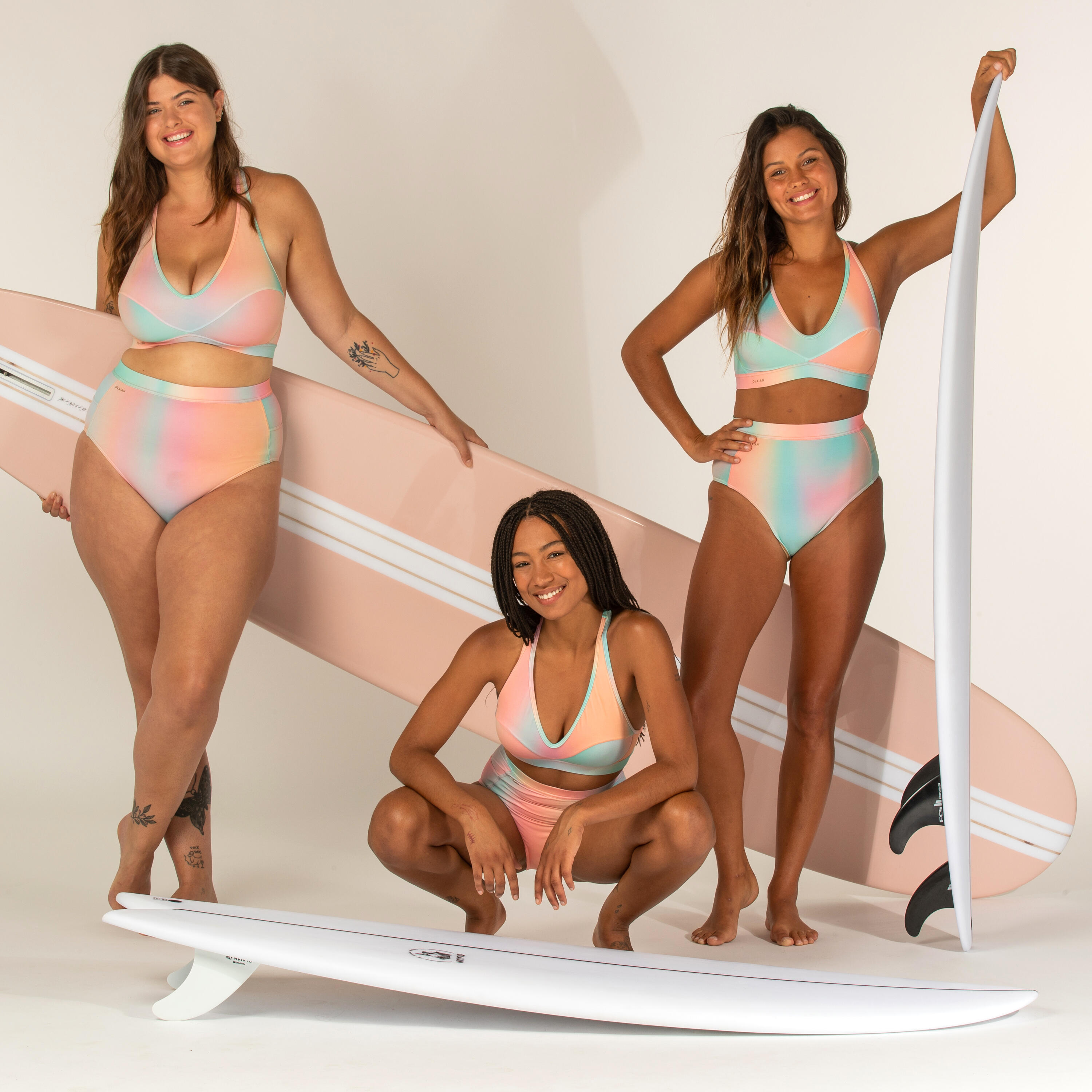 Costume top surf donna ANA BLUR PINK 7/7
