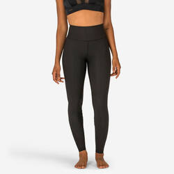 SURF LEGGINGS ANTI-UV RACHEL BLACK - SECOND SKIN AND SHAPING HIGH WAIST