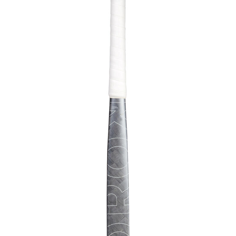Hockeystick voor expert volwassenen low bow 95% carbon FH995 grijs geel