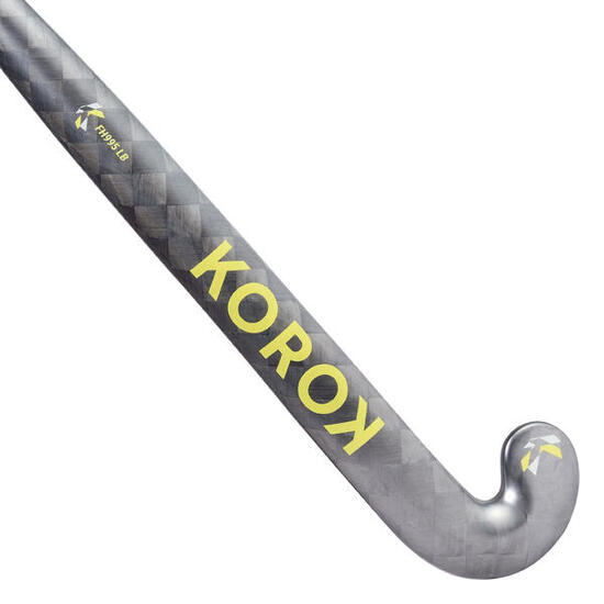 Feldhockeyschläger Erwachsene Experten Low Bow 95 % Carbon - FH995 grau/gelb