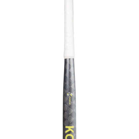 Adult Advanced 95% Carbon Low Bow Field Hockey Stick FH995 - Grey/Yellow