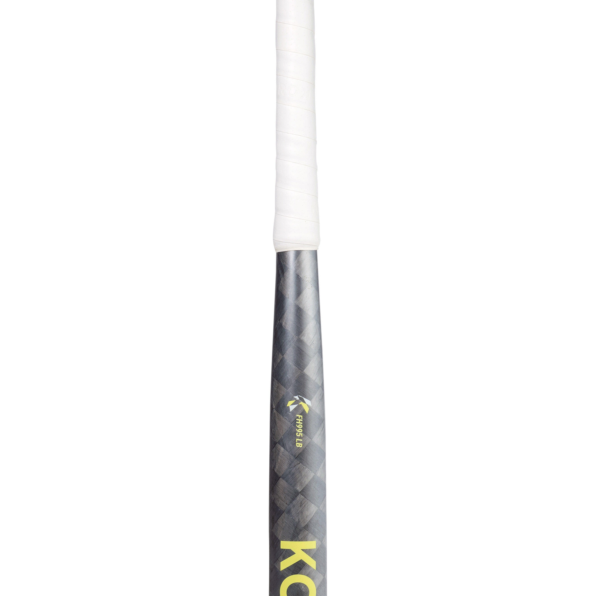 Adult Advanced 95% Carbon Low Bow Field Hockey Stick FH995 - Grey/Yellow 10/12