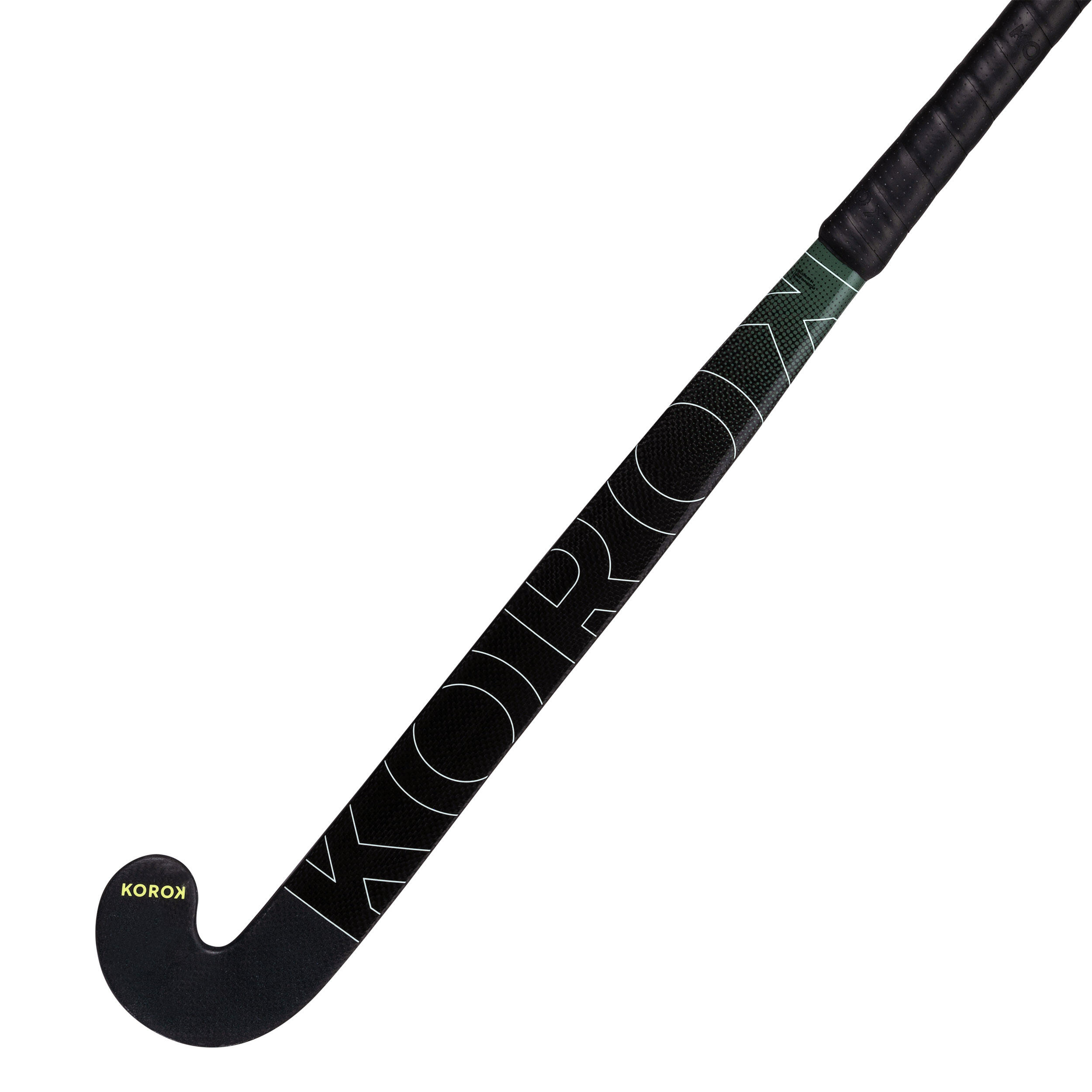 Adult Intermediate 60% Carbon Low Bow Field Hockey Stick FH560 - Black/Khaki 3/12