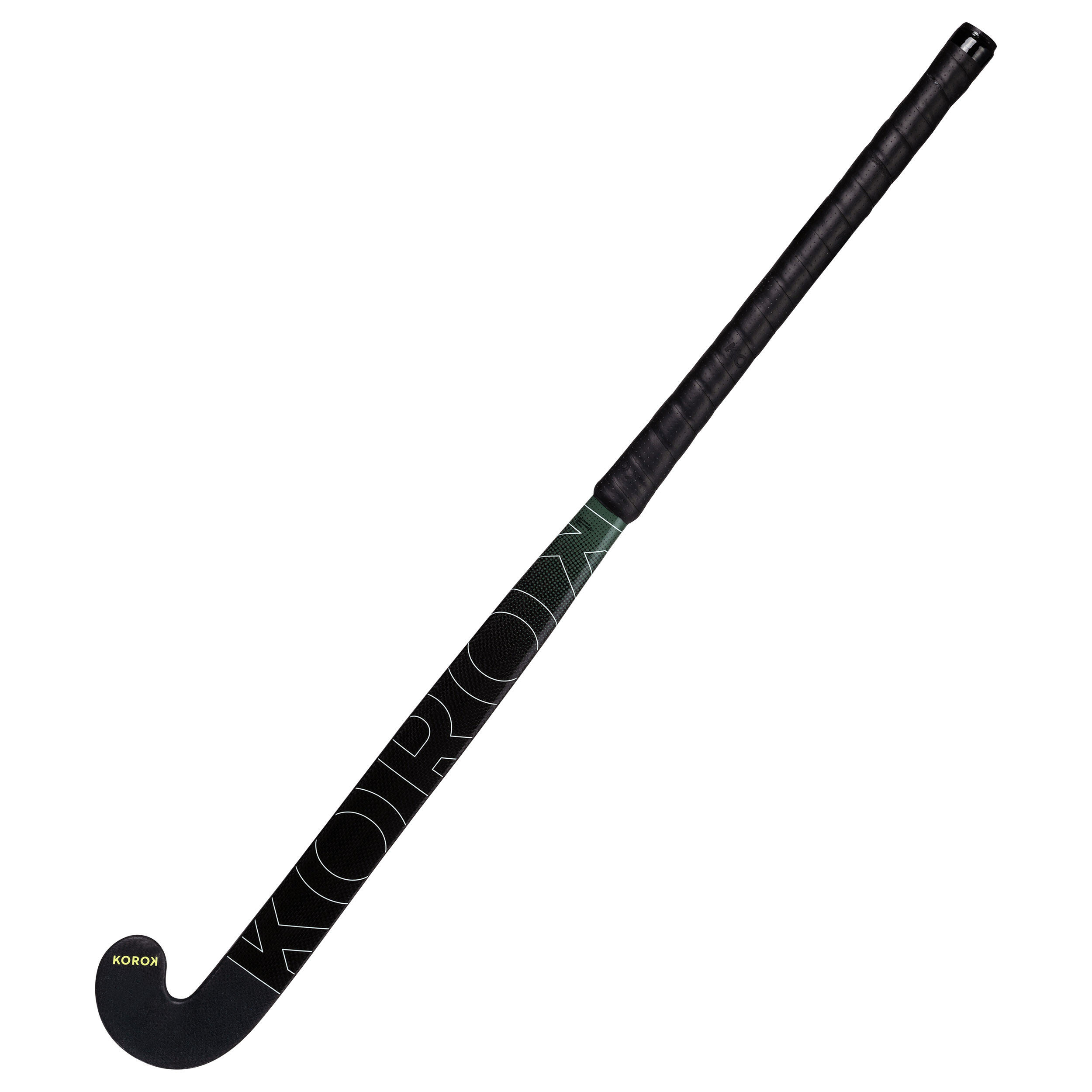 Adult Intermediate 60% Carbon Low Bow Field Hockey Stick FH560 - Black/Khaki 4/12