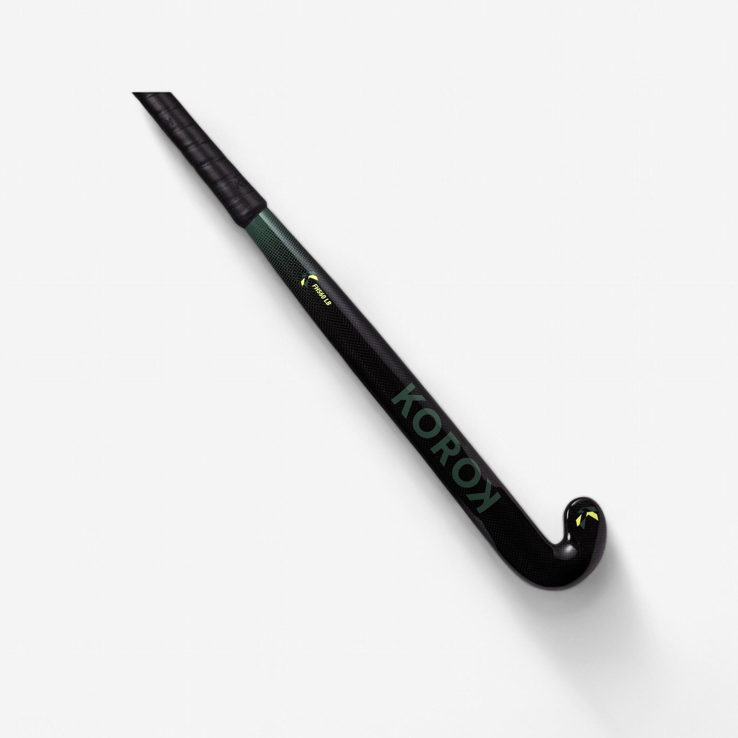 Stick de Hóquei em Campo Low Bow 60% Carbono Adulto Nível Intermédio FH560 Preto/Caqui