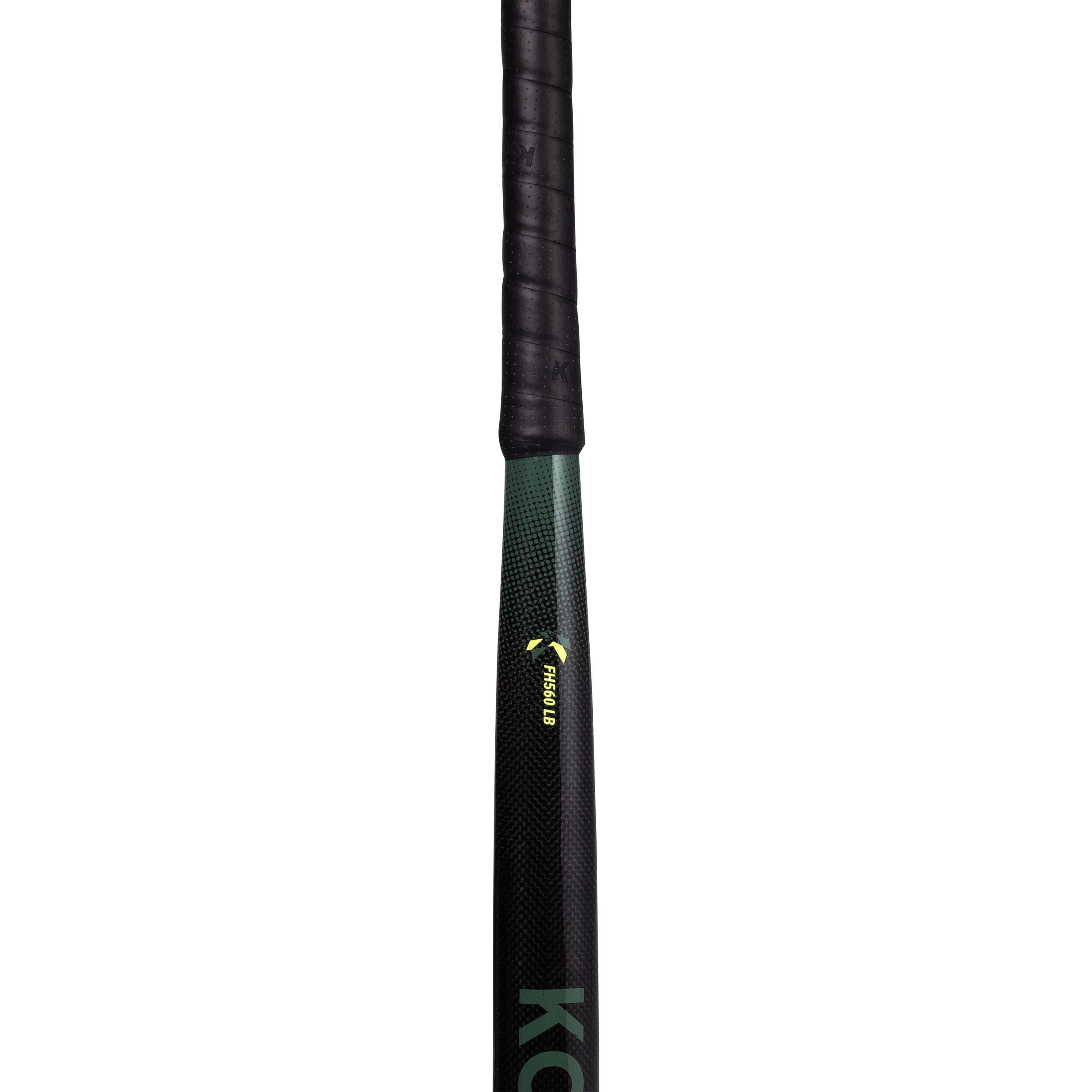 Adult Intermediate 60% Carbon Low Bow Field Hockey Stick FH560 - Black/Khaki 10/12