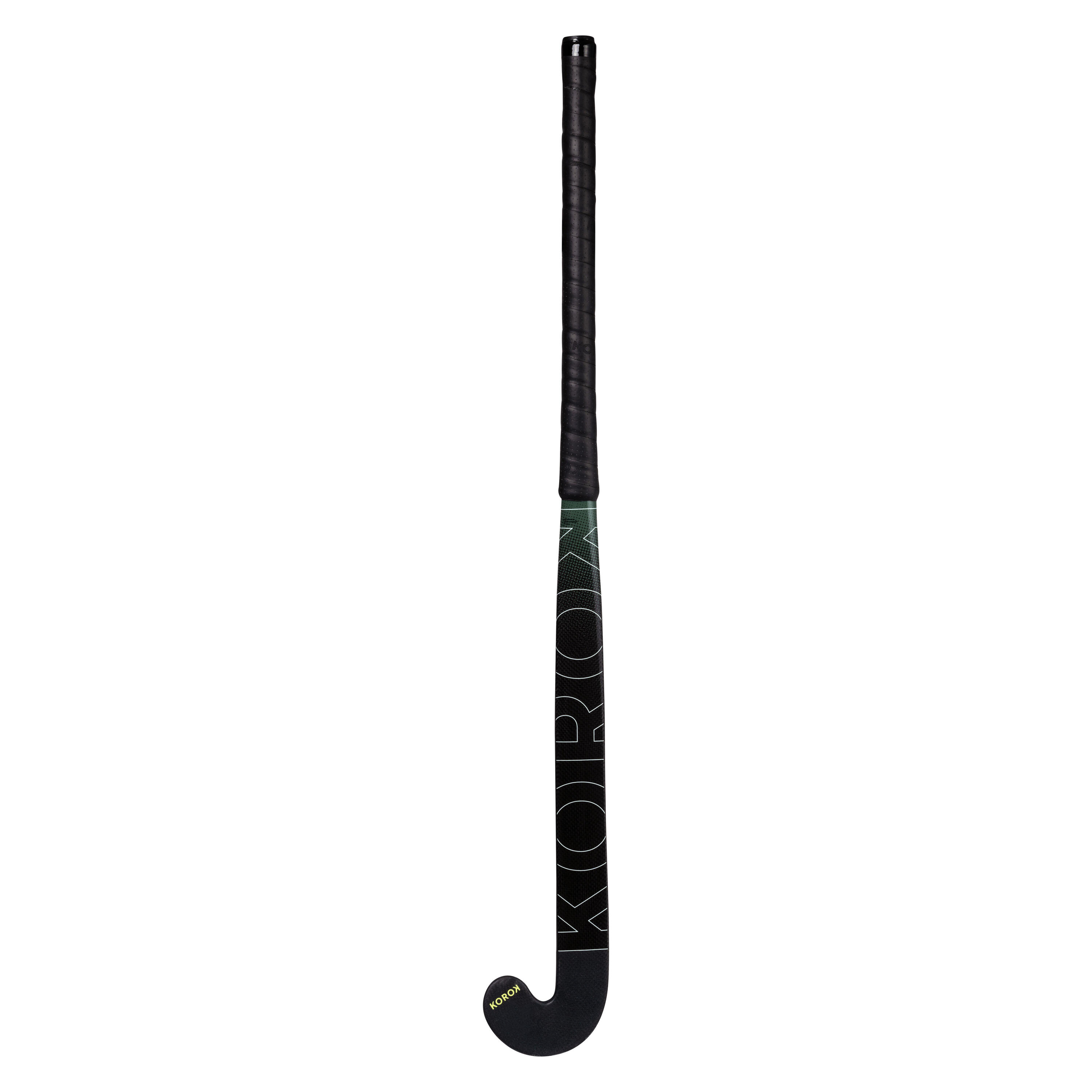 Adult Intermediate 60% Carbon Low Bow Field Hockey Stick FH560 - Black/Khaki 5/12