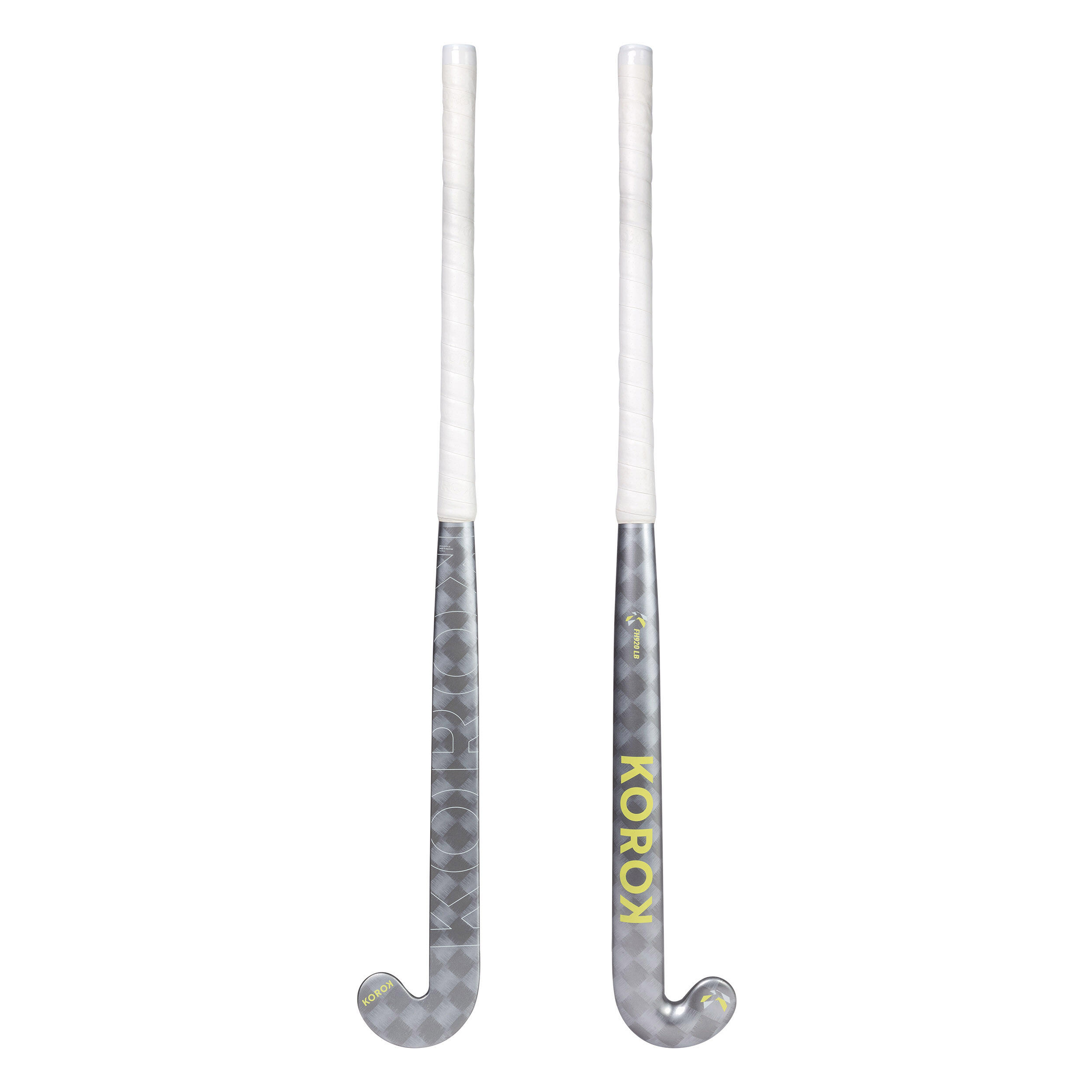 KOROK Hokejka na pozemný hokej 20 % karbónu low bow FH920 čierno-žltá 35" · záber 7