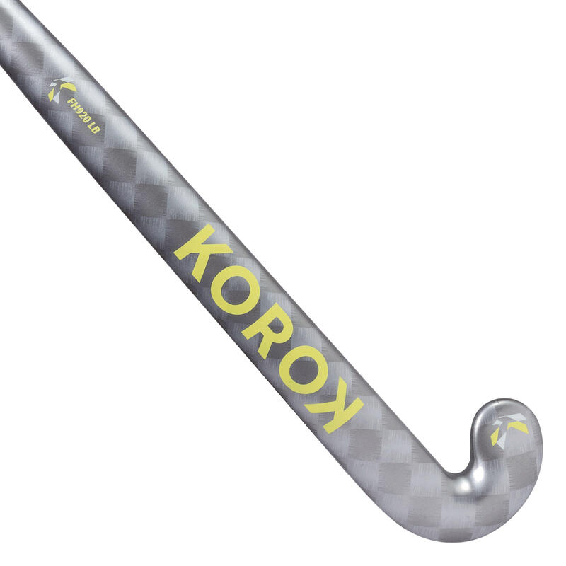 Stick de hockey ado 20% carbone low bow FH920 gris jaune