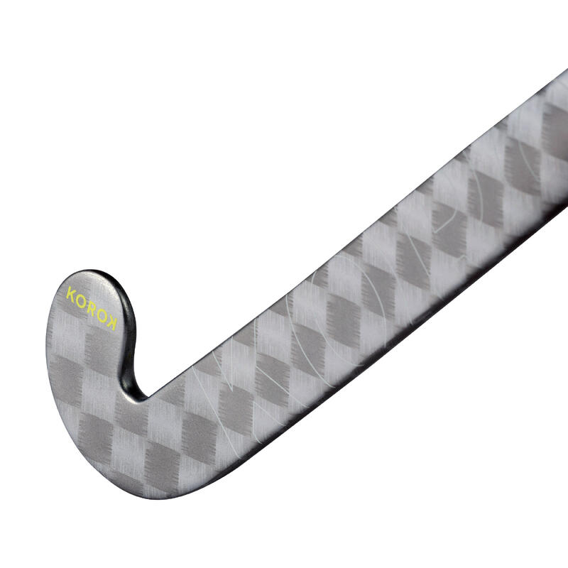 Stick de hockey adol 20 % carbono low bow FH920 gris amarillo