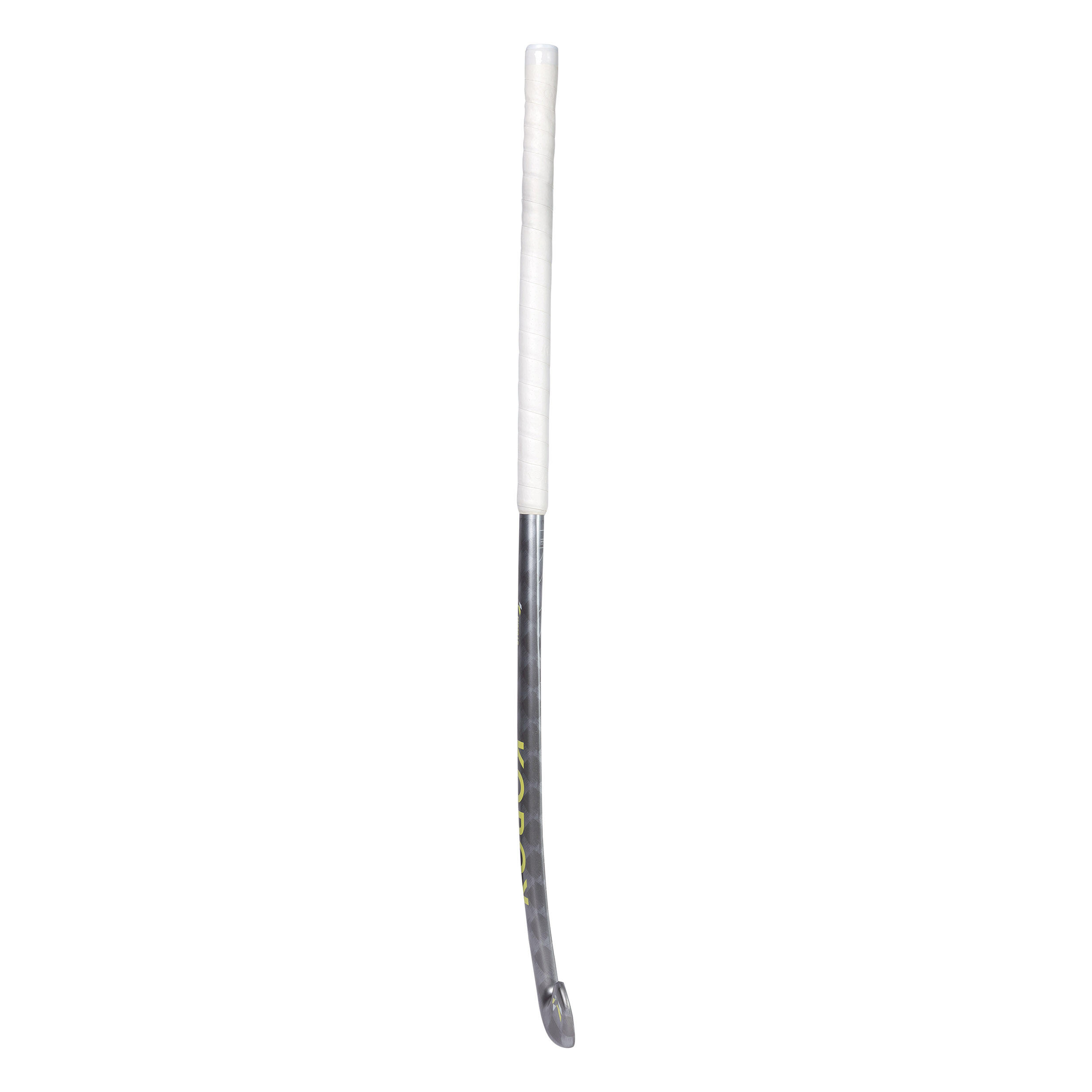Jugend-Hockeyschläger 20 % Carbon Low Bow FH920 grau gelb 7/9