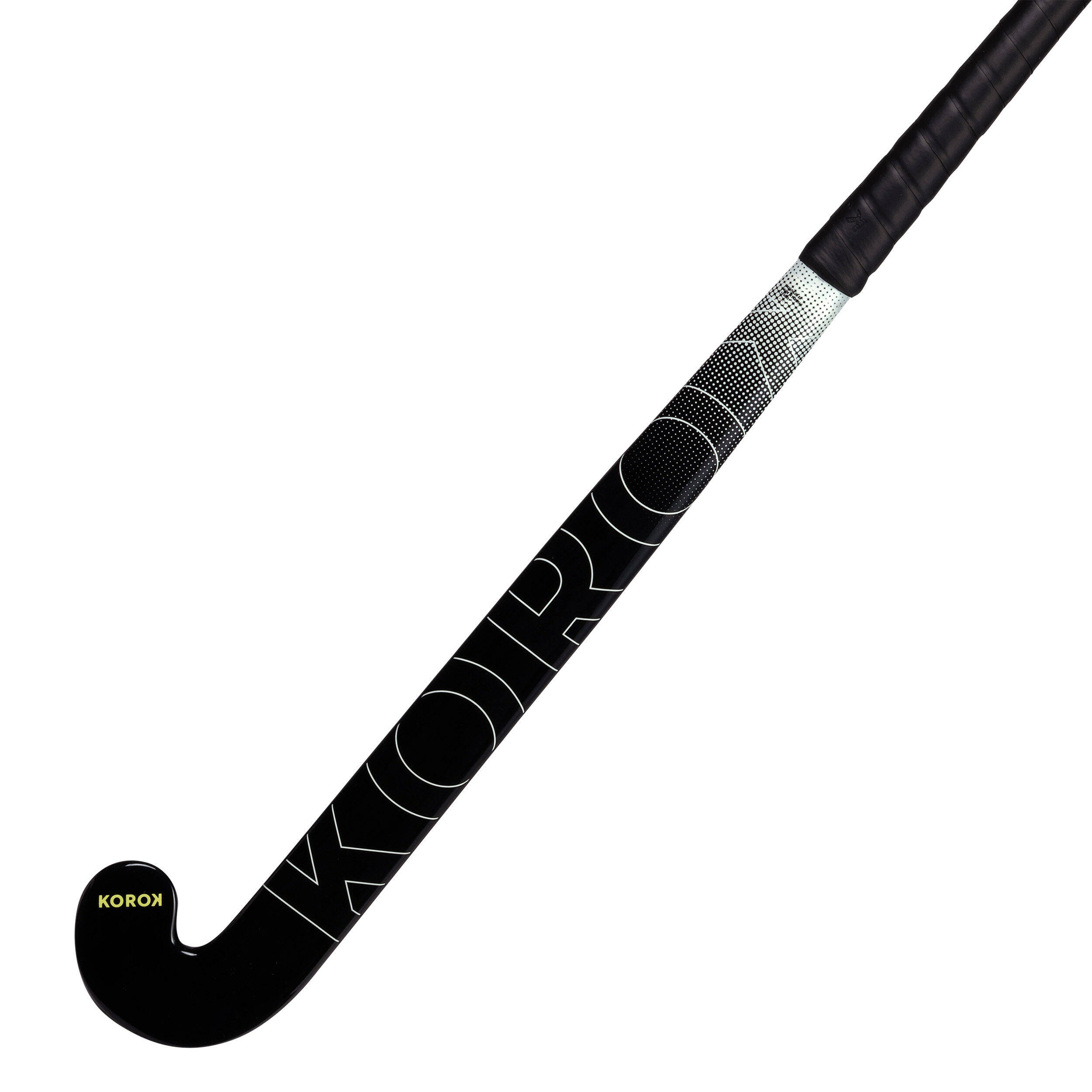 Adult Beginner Mid Bow Fibreglass Field Hockey Stick FH100 - Black/White -  4