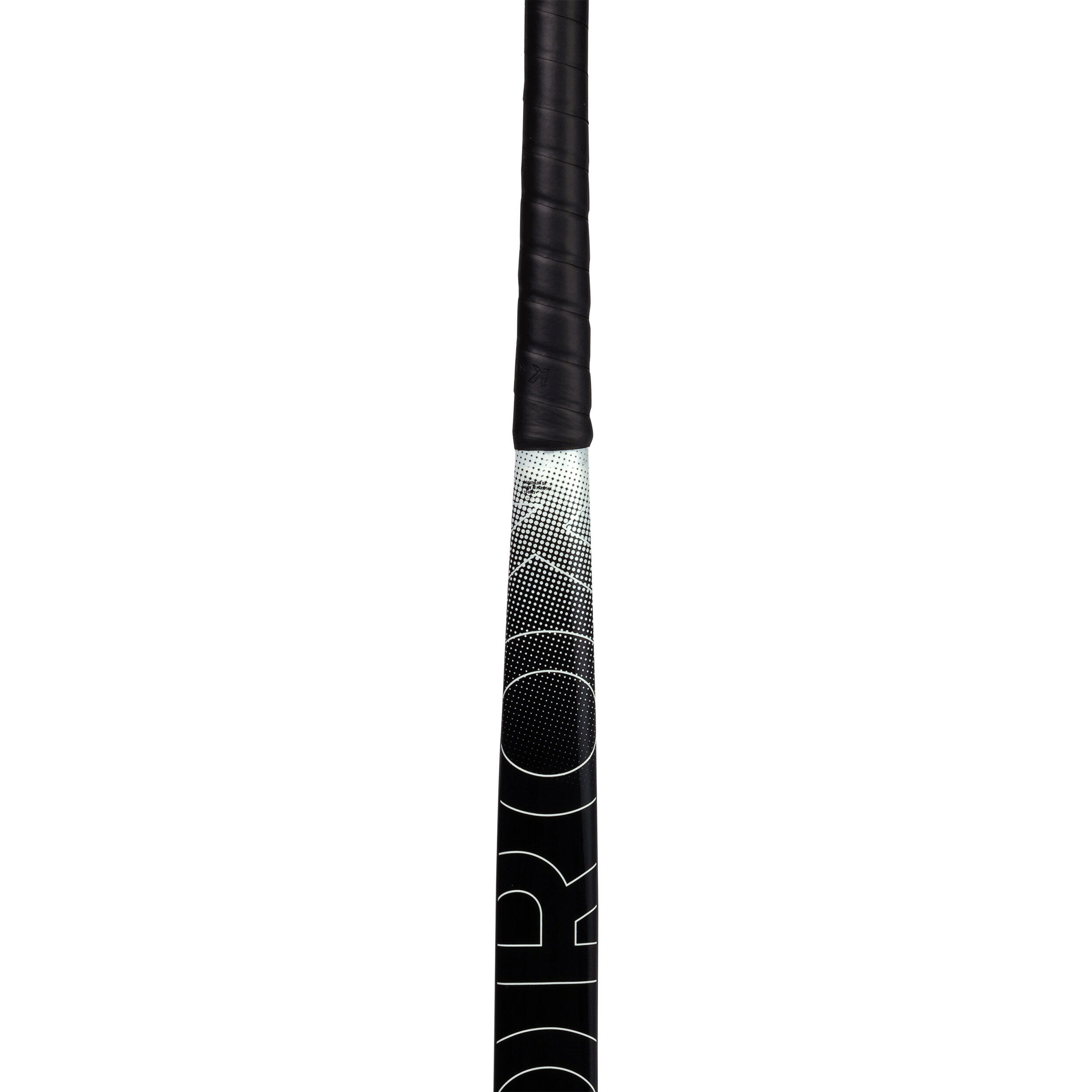 Adult Beginner Mid Bow Fibreglass Field Hockey Stick FH100 - Black/White 9/9