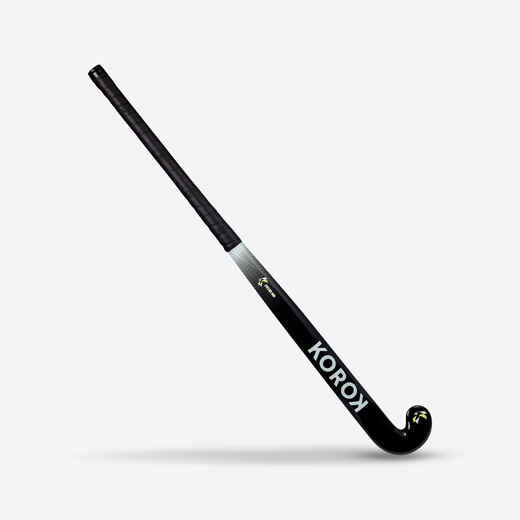 
      Adult Beginner Mid Bow Fibreglass Field Hockey Stick FH100 - Black/White
  