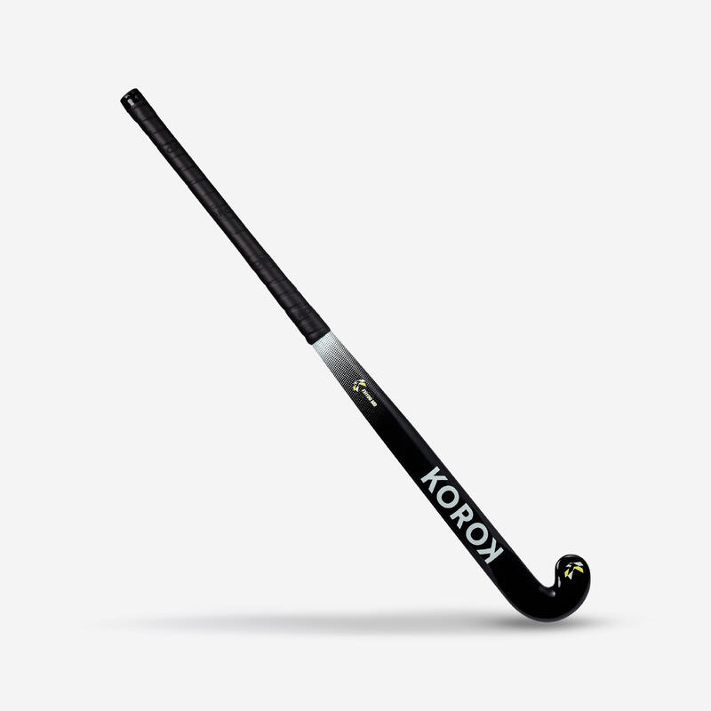 Hokejka na pozemní hokej sklolaminátová mid bow FH100 černo-bílá