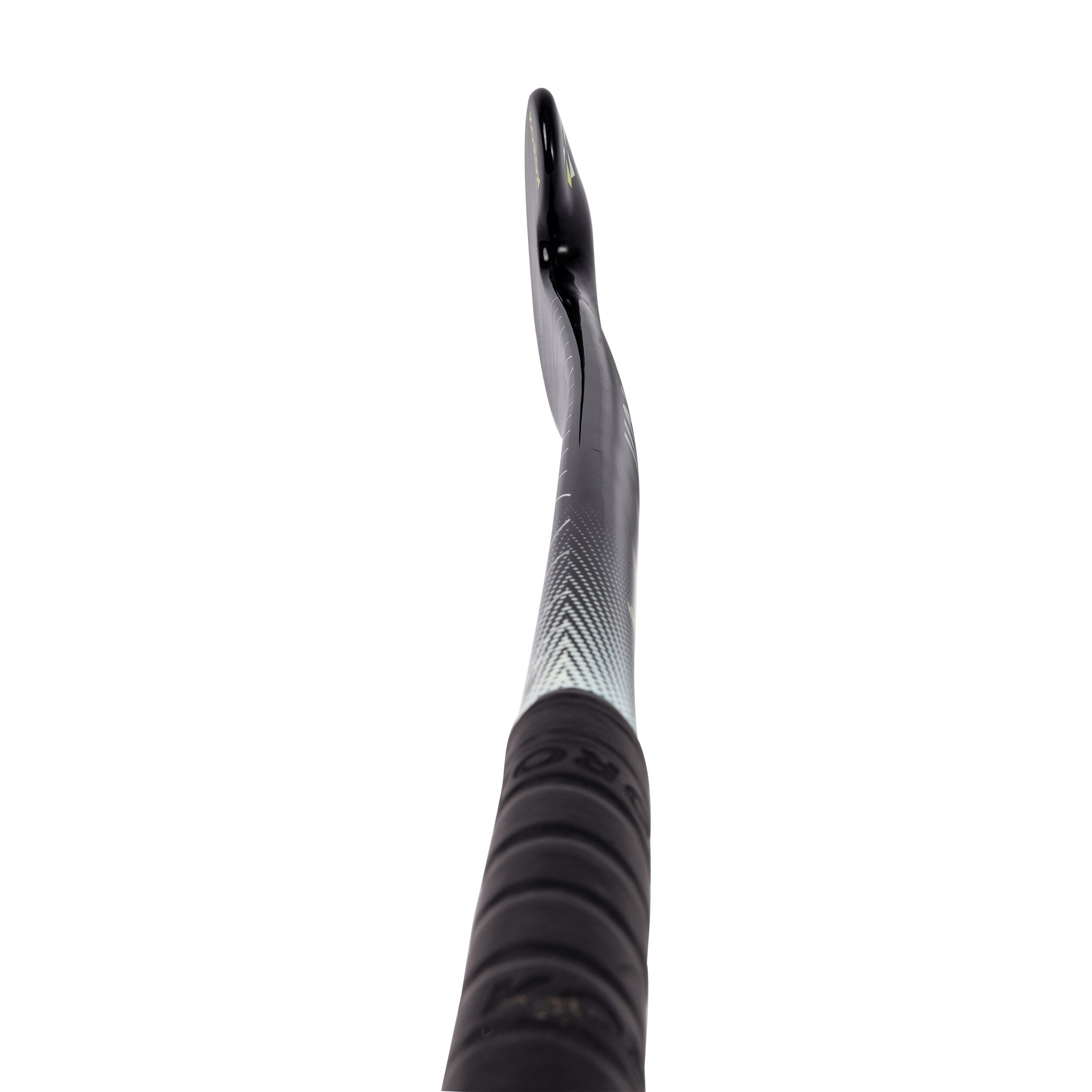 Adult Beginner Mid Bow Fibreglass Field Hockey Stick FH100 - Black/White 12/12