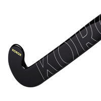 Crno-bela palica za hokej na travi za odrasle početnike FH100