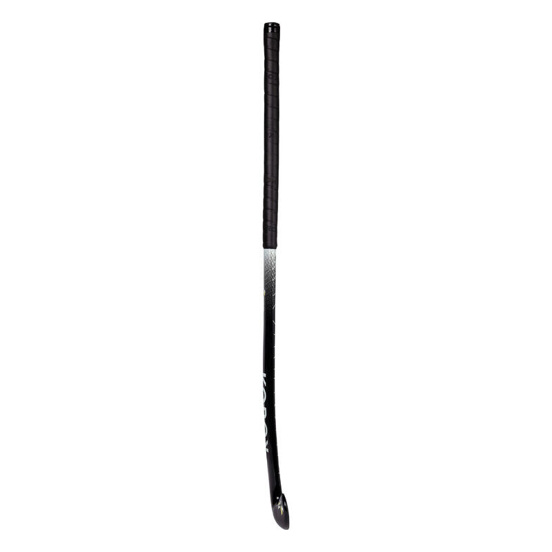 Hokejka na pozemní hokej sklolaminátová mid bow FH100 černo-bílá