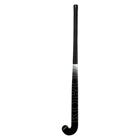 Crno-bela palica za hokej na travi za odrasle početnike FH100