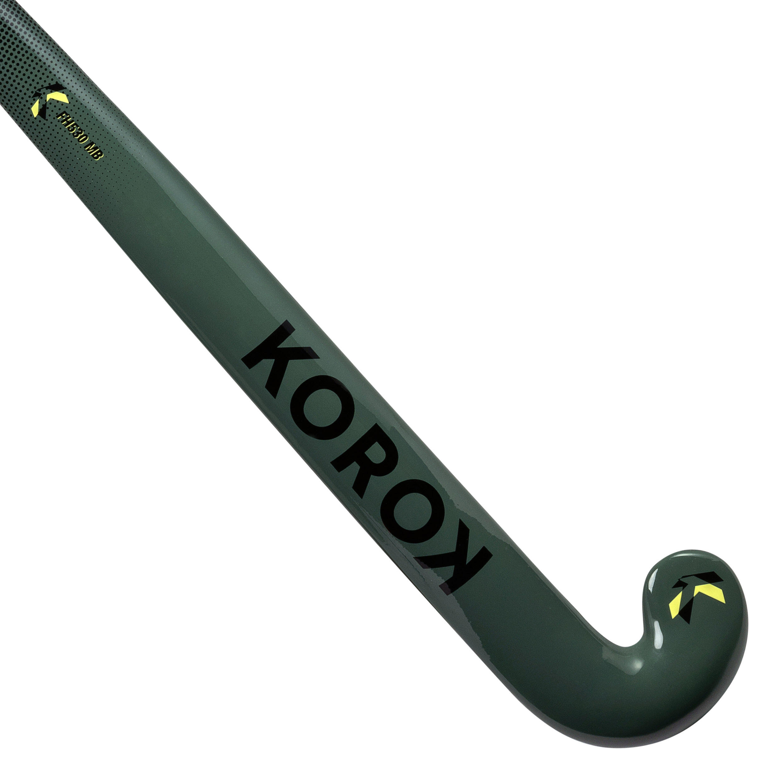 Hokejka na pozemní hokej mid bow 30 % karbon FH530 khaki-černá 8/11