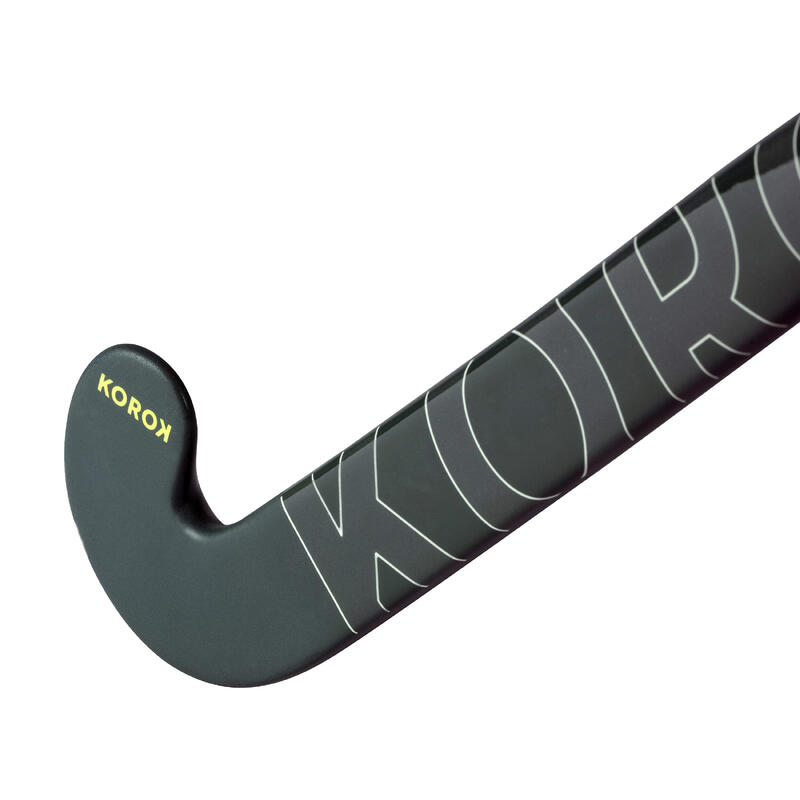 Feldhockeyschläger Erwachsene Fortgeschrittene Mid Bow 30 % Carbon - FH530 khaki/schwarz 