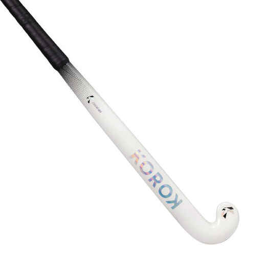 
      Adult Intermediate 30% Carbon Mid Bow Field Hockey Stick FH530 - White/Black
  