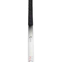 Stick de hockey sobre hierba adulto perfeccionamiento mid bow 30% carbono FH530 blanco negro