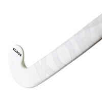 Stick de hockey sobre hierba adulto perfeccionamiento mid bow 30% carbono FH530 blanco negro