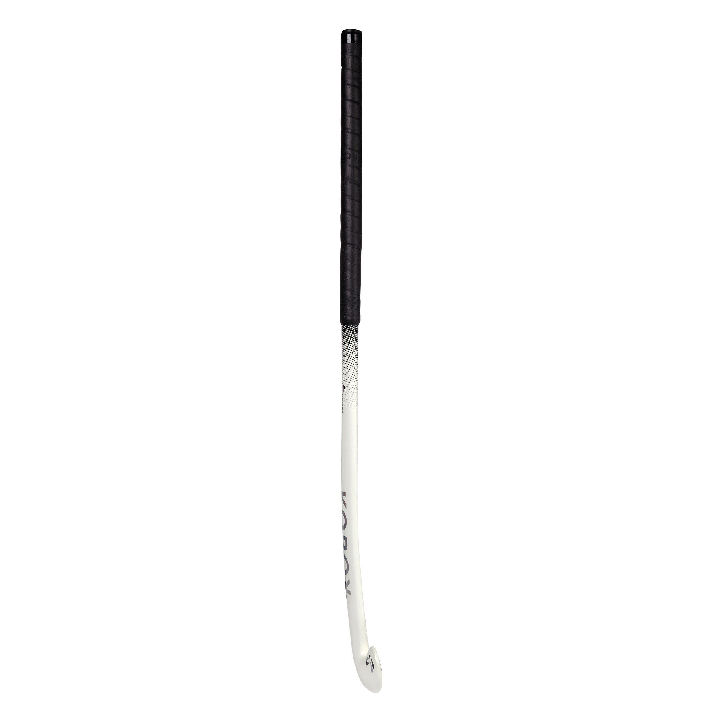 Feldhockeyschläger Erwachsene Mid Bow 30% Carbon FH530 schwarz/weiss 7/9