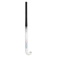 Stick de hockey sobre hierba adulto perfeccionamiento mid bow 30% carbono FH530 blanco negro