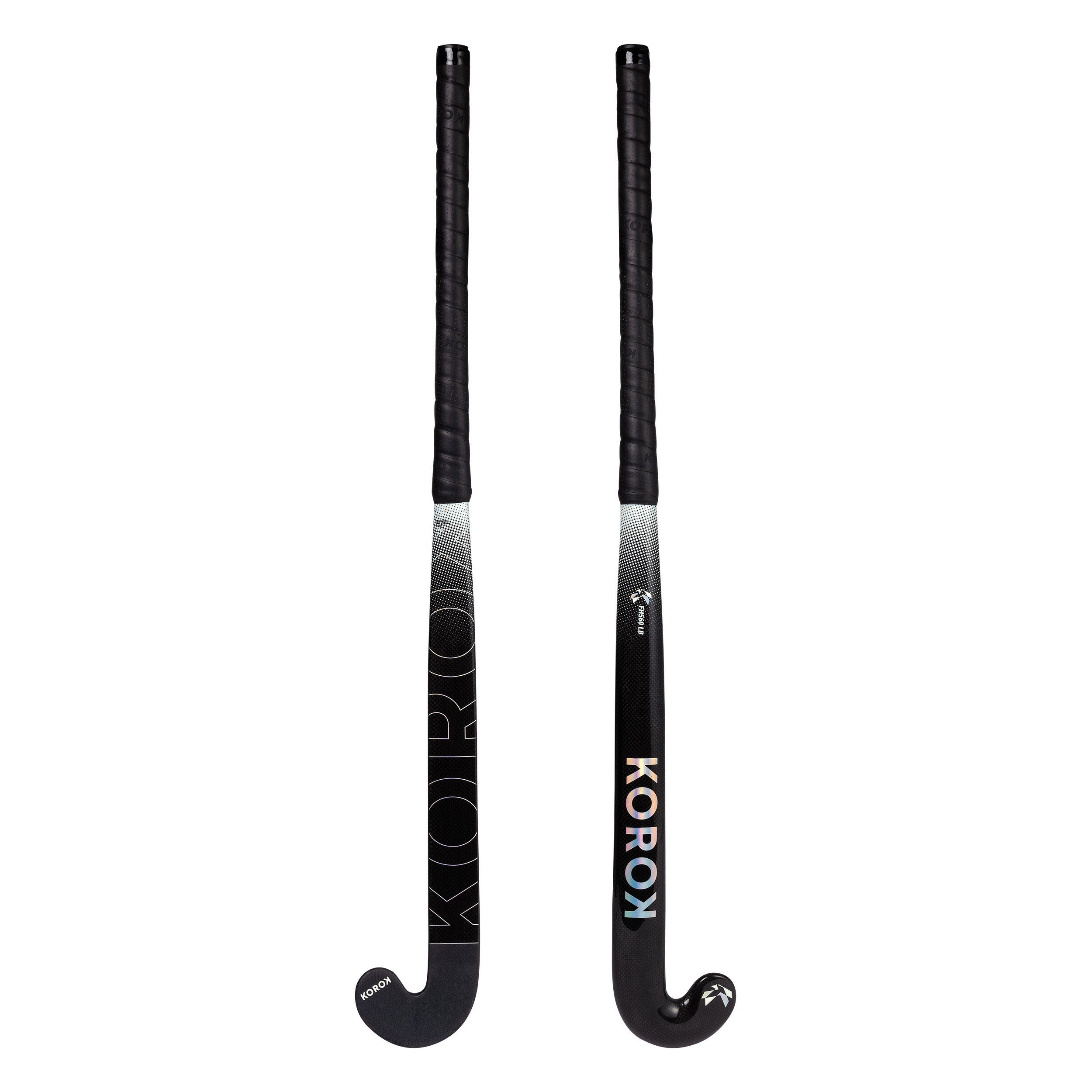 Adult Intermediate 60% Carbon Low Bow Field Hockey Stick FH560 - Black/Grey 6/12