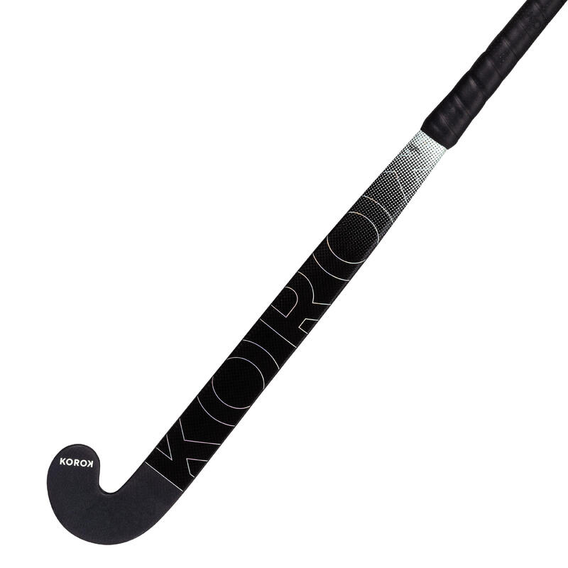 Feldhockeyschläger Damen/Herren Fortgeschrittene LowBow 60 % Carbon FH560 schwarz/grau