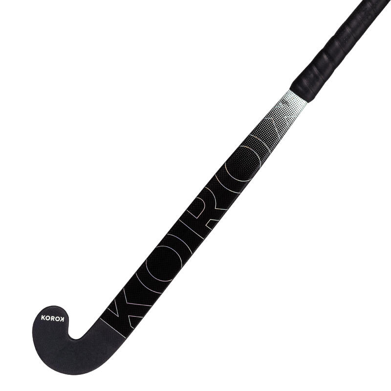 Stick hockey sobre hierba adulto perfeccionamiento low bow 60 % carbono FH560 negro gris