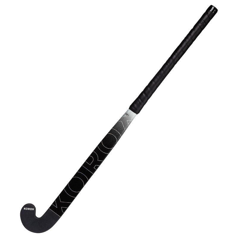 Feldhockeyschläger Damen/Herren Fortgeschrittene LowBow 60 % Carbon FH560 schwarz/grau