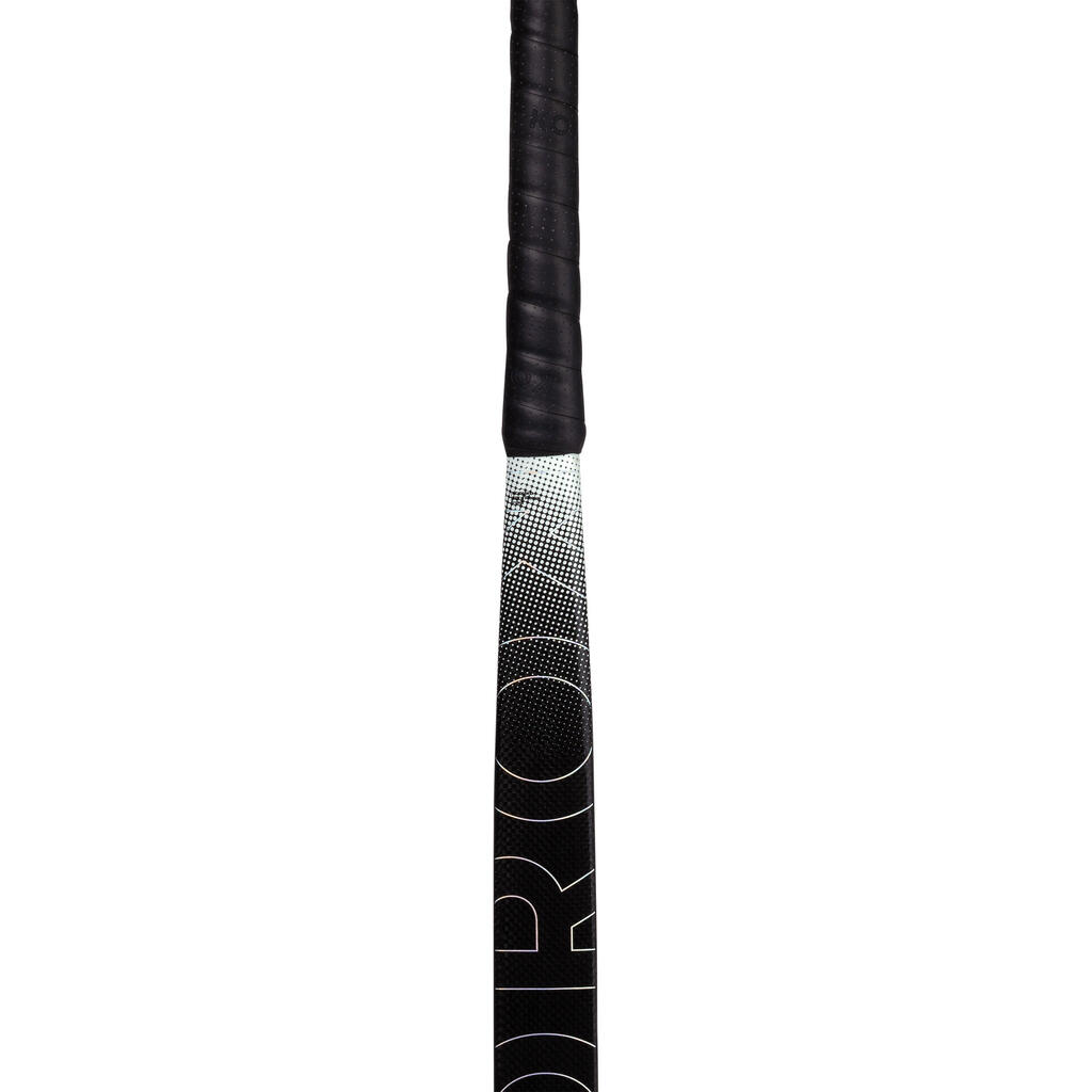 Adult Intermediate 60% Carbon Low Bow Field Hockey Stick FH560 - Black/Khaki