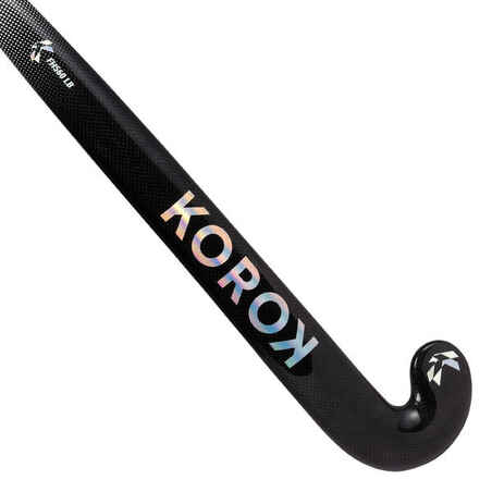 Adult Intermediate 60% Carbon Low Bow Field Hockey Stick FH560 - Black/Grey