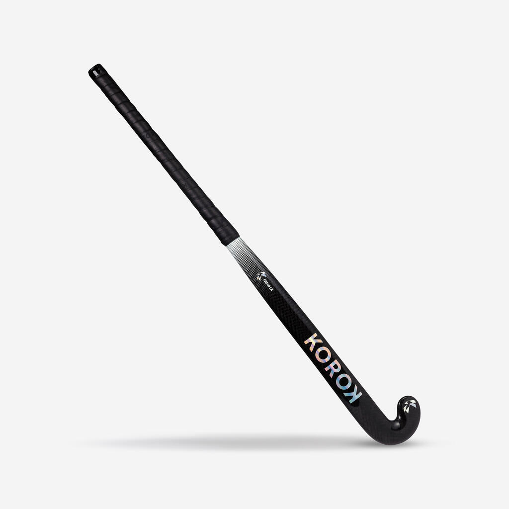 Adult Intermediate 60% Carbon Low Bow Field Hockey Stick FH560 - Black/Khaki
