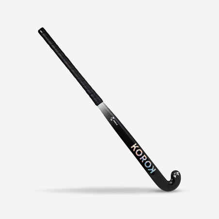 Adult Intermediate 60% Carbon Low Bow Field Hockey Stick FH560 - Black/Grey