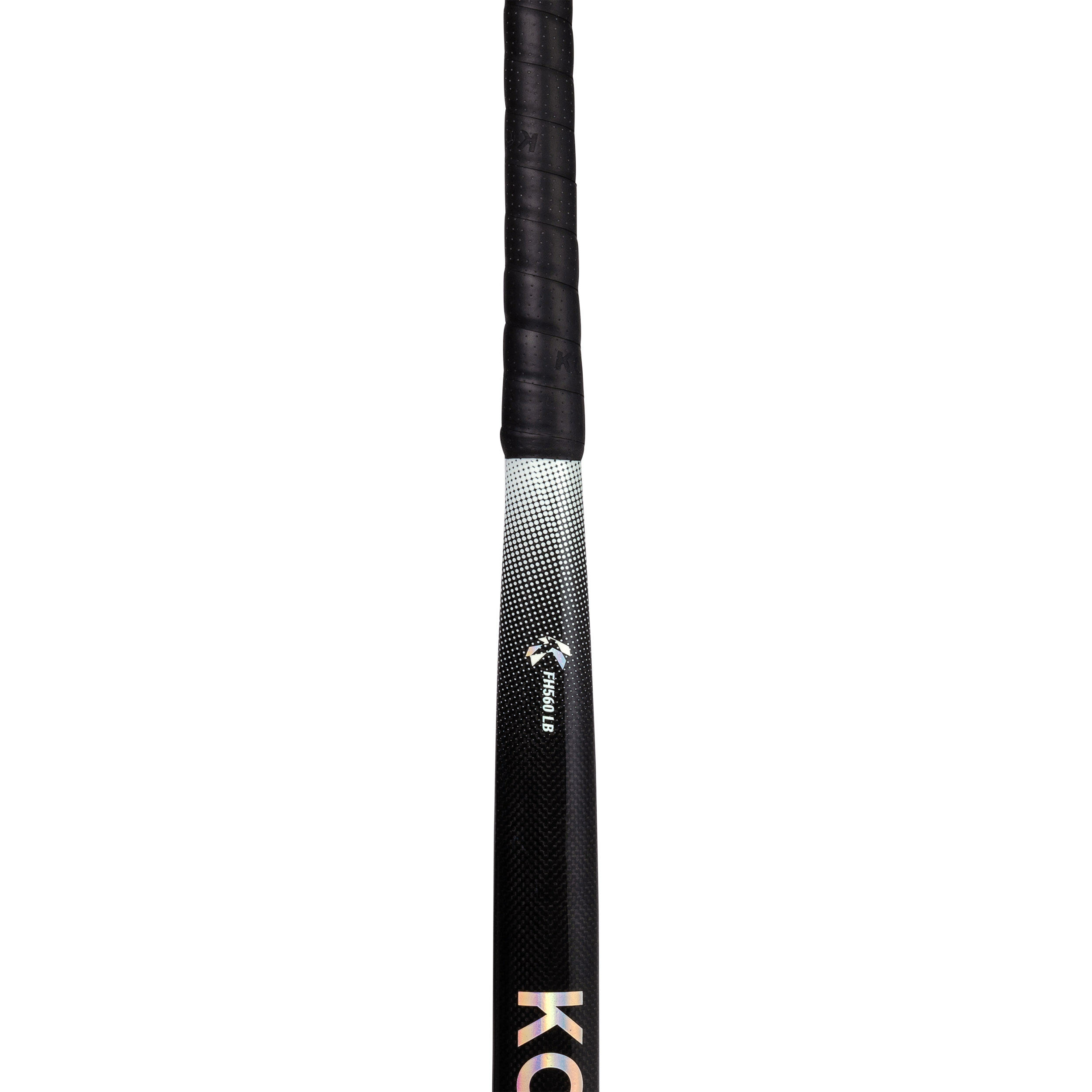 Adult Intermediate 60% Carbon Low Bow Field Hockey Stick FH560 - Black/Grey 10/12