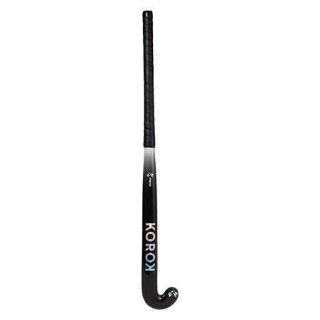 Adult Intermediate 60% Carbon Low Bow Field Hockey Stick FH560 - Black/Grey