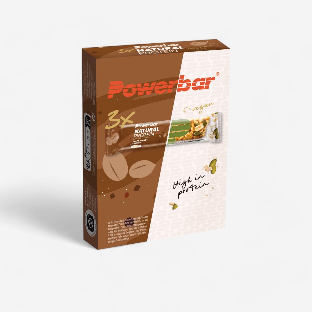 Powerbar Barre Protéine Naturelle  Cacahuète salée Crunch (3x40 g)