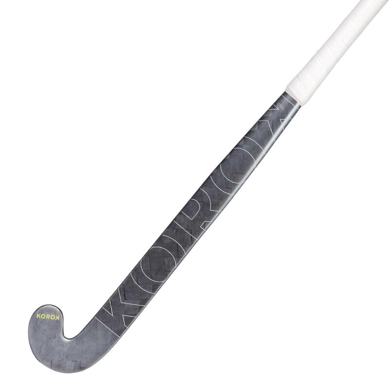 Feldhockeyschläger Damen/Herren Experten XLow Bow 95 % Carbon FH995 grau/gelb