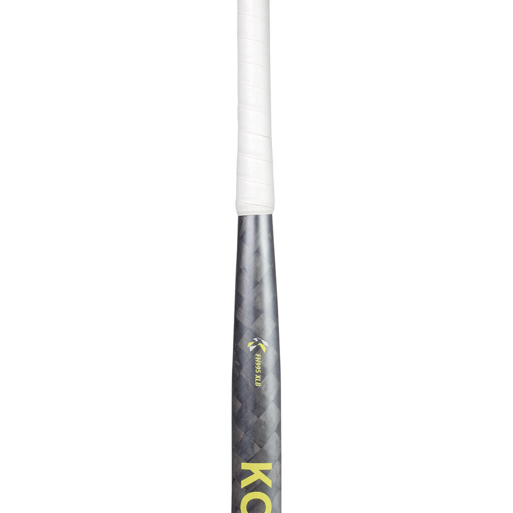 Adult Advanced 95% Carbon Extra Low Bow Field Hockey Stick FH995 - Grey/Yellow