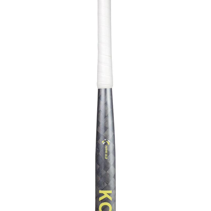 Stick de Hóquei em Campo Xlow Bow 95% Carbono Adulto Nível Experiente FH995 Cinzento/Amarelo