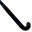 Stick de hockey ado fibre de verre mid bow FH500 noir bleu