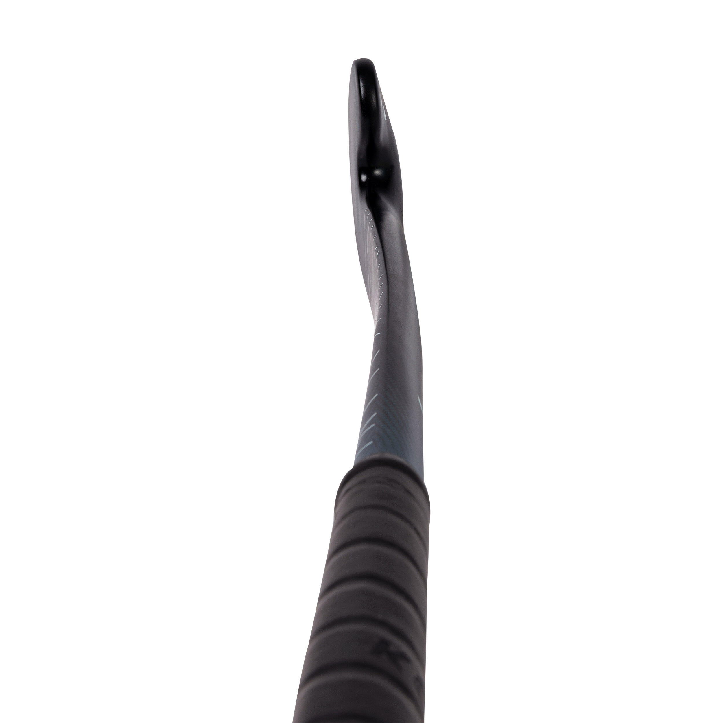 Kids' Fibreglass Mid Bow Field Hockey Stick FH500 - Black/Blue 10/12