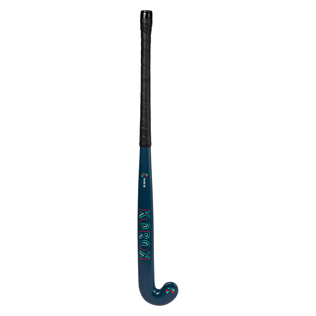 Kids' Beginner/Occasional Field Hockey Wooden Stick FH100 - Green/Yellow