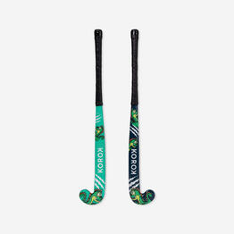 Stick de hockey sur gazon enfant bois FH100 Dino - Noir