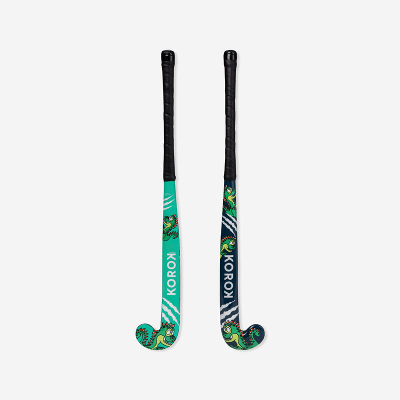 Stick de hockey sobre hierba niños madera FH100 Dino